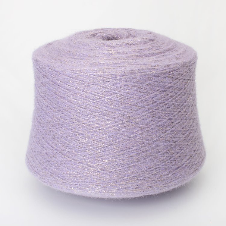 Пряжа Kidlight - кидмохер 65%, люрекс 25%, полиамид 10% сиреневый Пряжа Kidlight - кидмохер 65%, люрекс 25%, полиамид 10% сиреневый