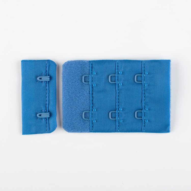 Пряжа La perla - застежки для бюстгальтера    защитно-синий 