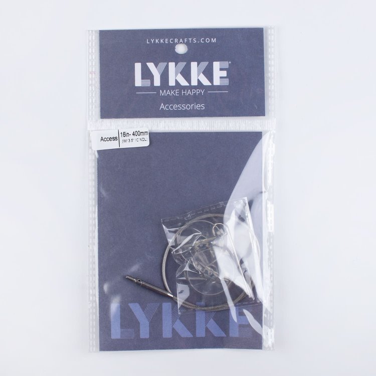 Леска Braided Steel MINI 80 см для стандартных спиц Lykke (для спиц диаметром 2, 2,5, 3 мм)