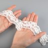 Тесьма из хлопка 5 см    белый молочный  хлопок, PA 