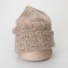 Шапка - кид мохер 30%, кашемир 30%, меринос 30%, шёлк 10% цвет загара Шапка - кид мохер 30%, кашемир 30%, меринос 30%, шёлк 10% цвет загара