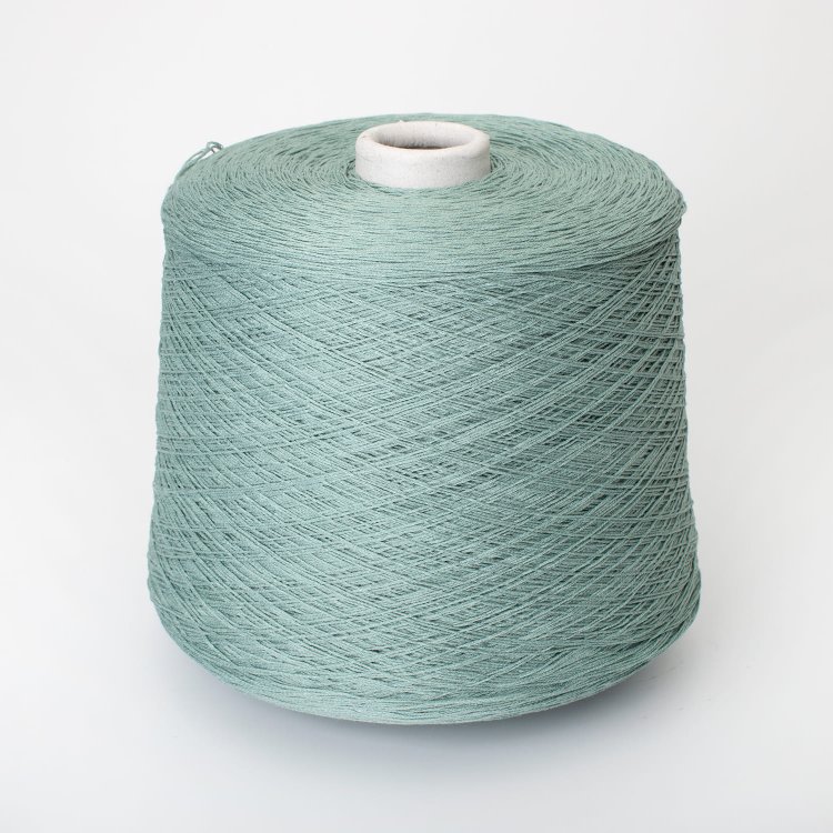 Пряжа Alaska - лён 60%, хлопок 40%    серо-бирюзовый 