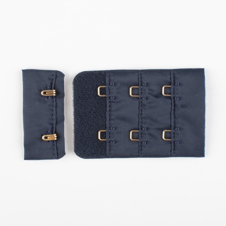 Пряжа La perla - застежки для бюстгальтера    темно-синий 