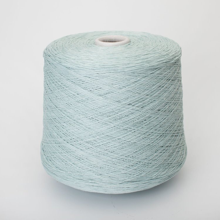 Пряжа Alaska - лён 60%, хлопок 40% бледно-бирюзовый Пряжа Alaska - лён 60%, хлопок 40% бледно-бирюзовый