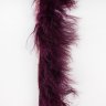 Тесьма бахрома меховая 7 см    сливовый  тосканская коза Moda Made Florence