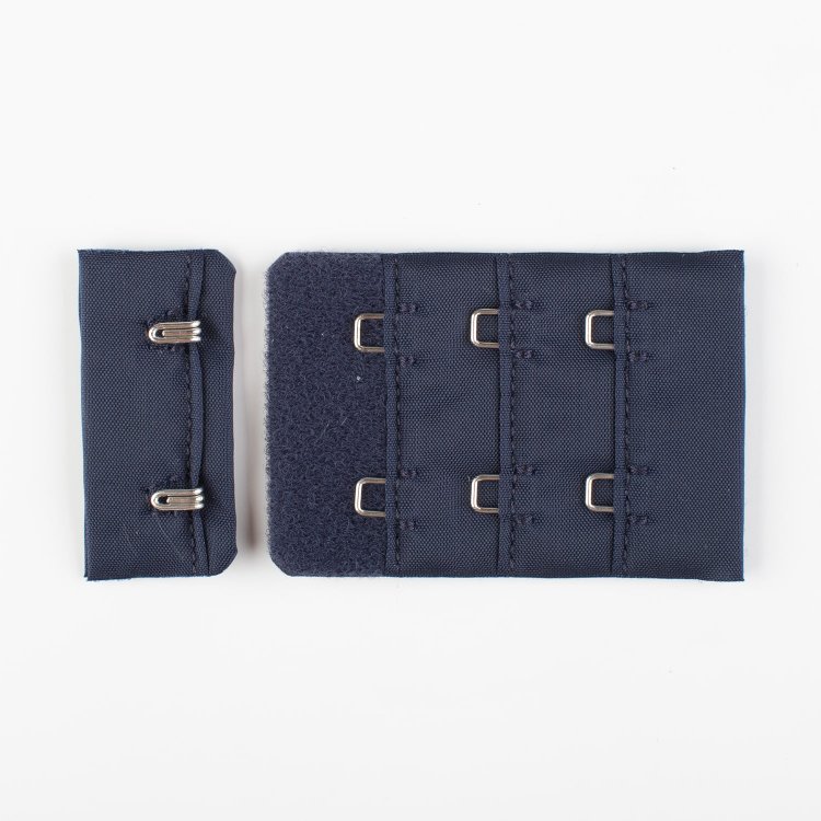 Пряжа La perla - застежки для бюстгальтера    темно-синий 