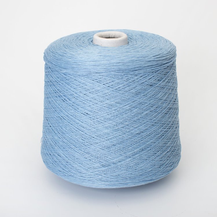 Пряжа Alaska - лён 60%, хлопок 40%    голубой 