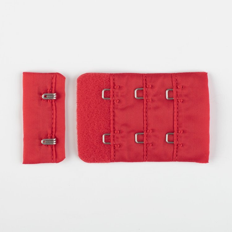 Пряжа La perla - застежки для бюстгальтера    тёмно-красный 