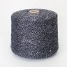 Пряжа Flower - шёлк 30%, меринос 70%    седой тёмно-синий 