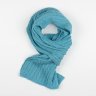 Шарф вязаный, Lana virgin wool, 25 х 166 см    голубой Тиффани 