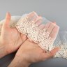 Кружево вышивка на сетке    старое кружево  8 см  