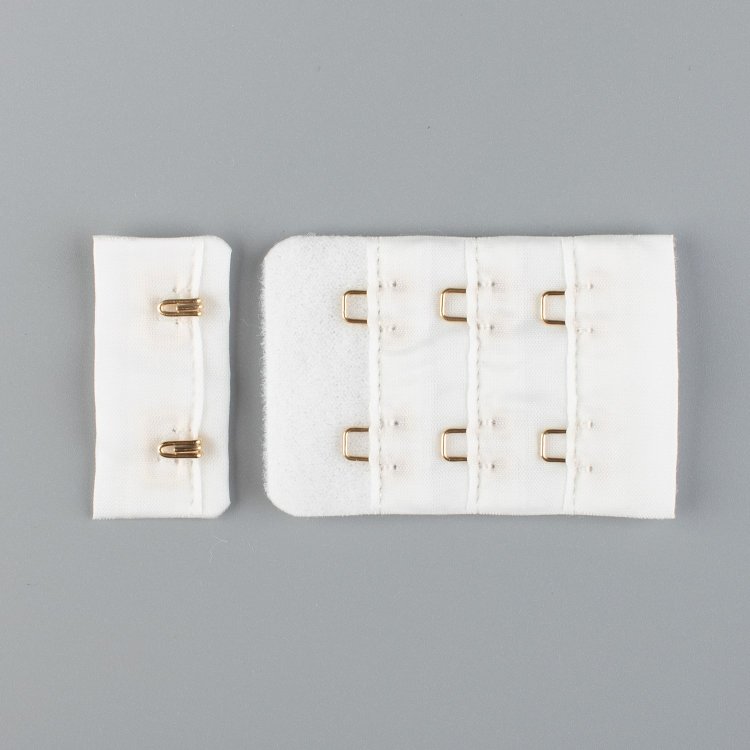 Пряжа La perla - застежки для бюстгальтера    белый 