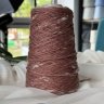 Пряжа Boccolo - меринос 70%, хлопок 30%     коричнево-малиновый 