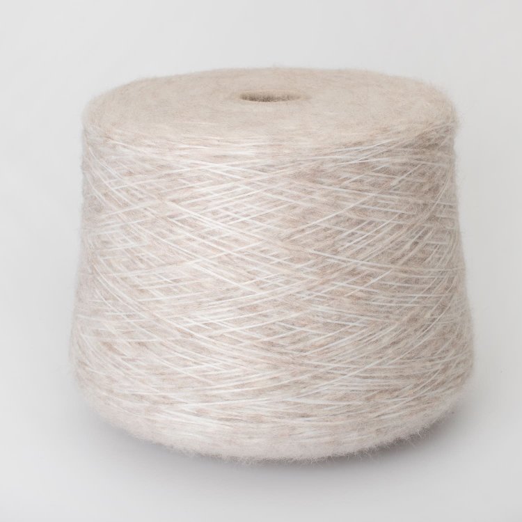 Пряжа Krispies Fine Melang - меринос 65%, полиамид 35%    льняной 