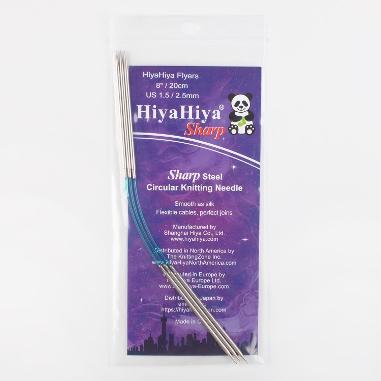 Гибкие чулочные спицы Sharp Flyers 2.5 мм / 20 см HiyaHiya