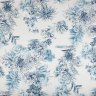 Ткань хлопок 100%, растительный принт, Max Mara бледно-васильковый Ткань хлопок 100%, растительный принт, Max Mara бледно-васильковый