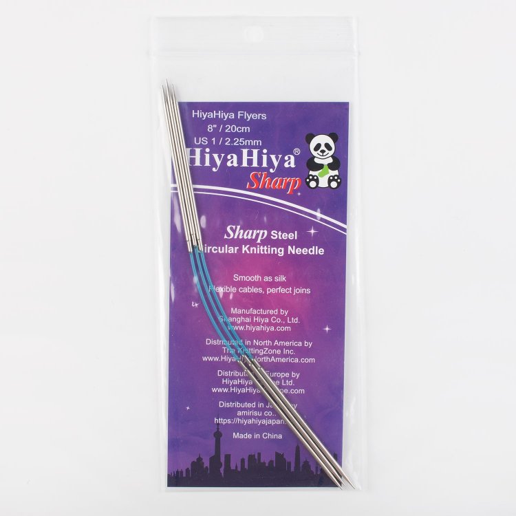 Гибкие чулочные спицы Sharp Flyers 2.25 мм / 20 см HiyaHiya