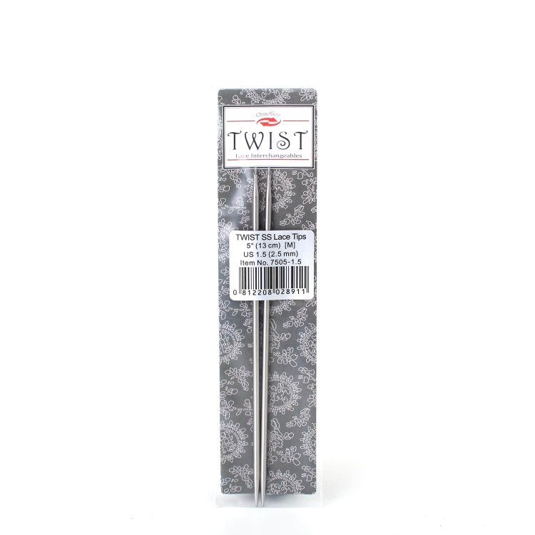 Съёмные металлические спицы Lace 13 см / 2.5 мм