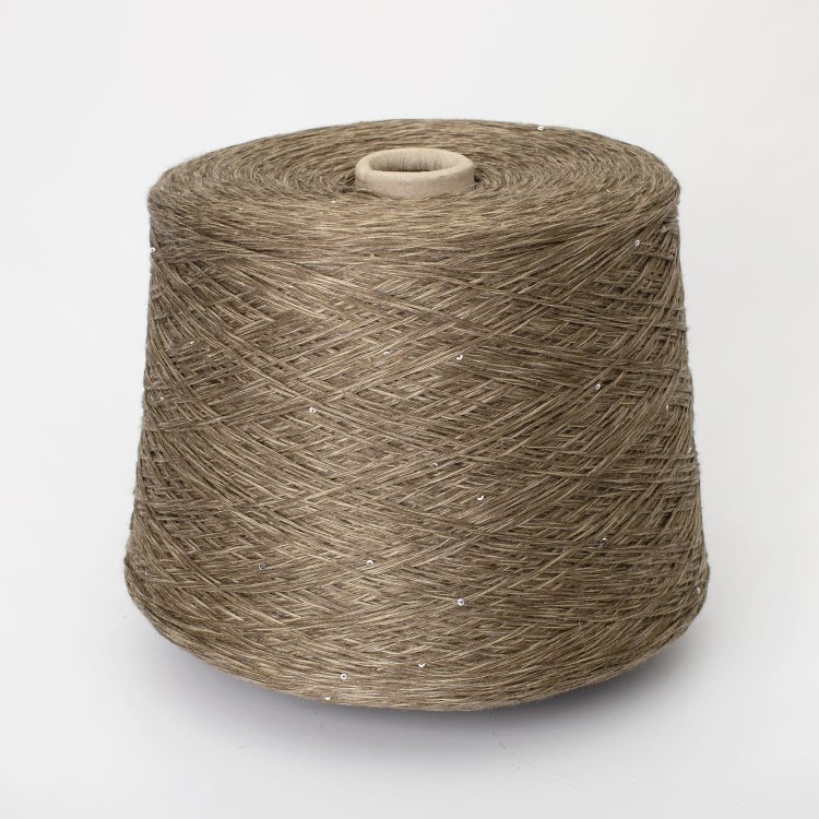 Lino + Pailettes - лён с пайетками 100%