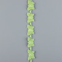 Хлопковая тесьма макраме "Бабочки" 2 см