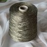 Пряжа Mulberry Seta - шёлк 100%    хаки с серым 