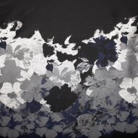 шерсть, вискоза, ацетат, купон 140 см, принт цветы, Valentino