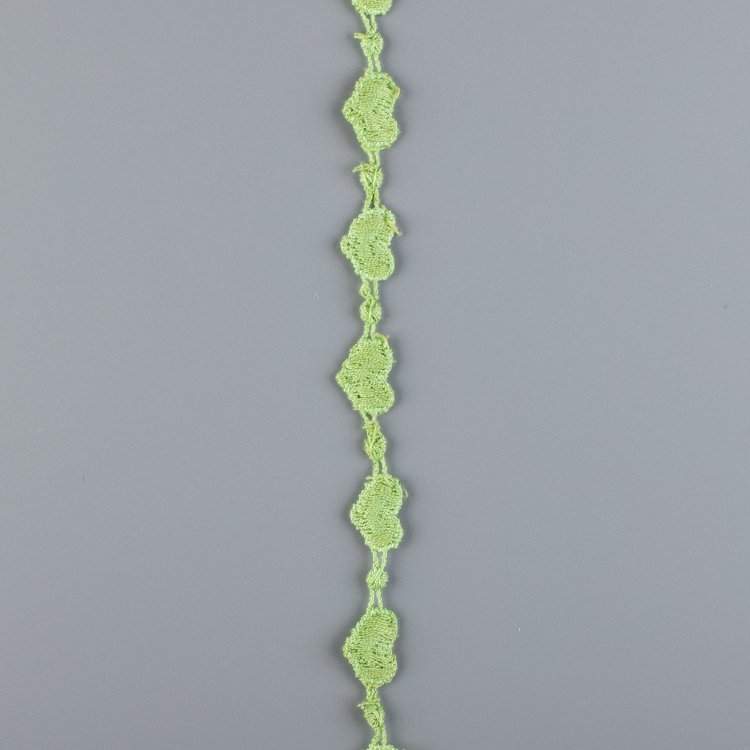 Тесьма хлопковая 1 см    пастельно-зелёный  хлопок 100% 