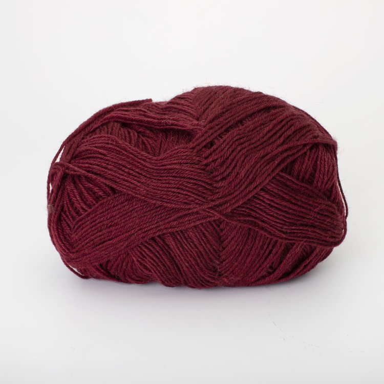 Пряжа Носочная пряжа - меринос 75%, полиамид 25%, сol 12    вино 