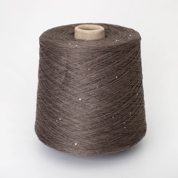 Lino + Pailettes - лён с пайетками 100%