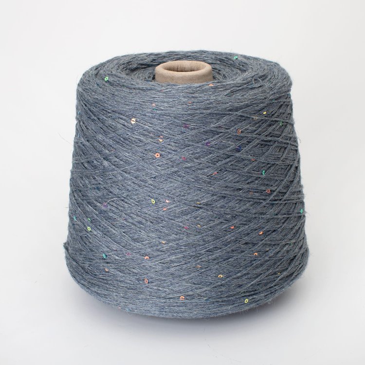 Lino + Pailettes - лён с пайетками 100%