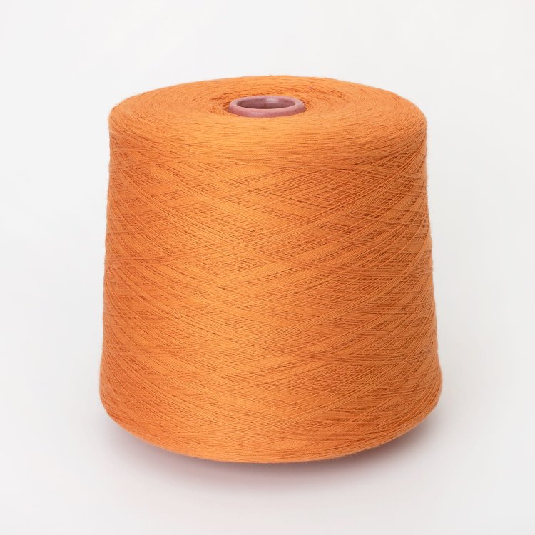 Пряжа Ticino - хлопок 100%    сигнальный оранжевый 