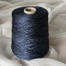 Пряжа Mulberry Seta - шёлк 100% седой тёмно-синий Пряжа Mulberry Seta - шёлк 100% седой тёмно-синий