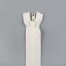 Молния пластиковая тракторная, однозамковая, неразъёмная, 40 см, тип 5    белый с оттенком льняного 