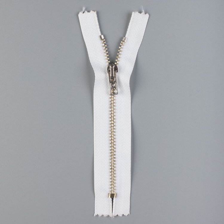 Молния металлическая, однозамковая, неразъёмная, 15 см, тип 4