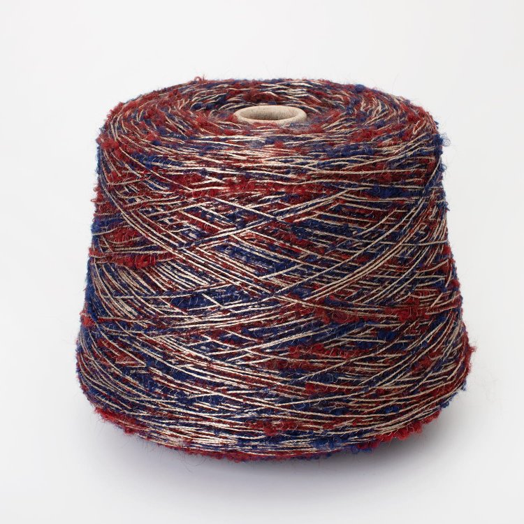 Пряжа Cesare - мохер 40%, полиамид 30%, полиакрил 30%    темно-синий    бронзовый    бордовый 