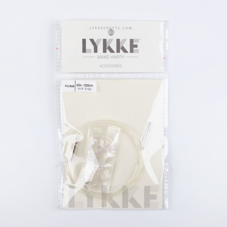 Прозрачная леска 100 см для стандартных спиц Lykke