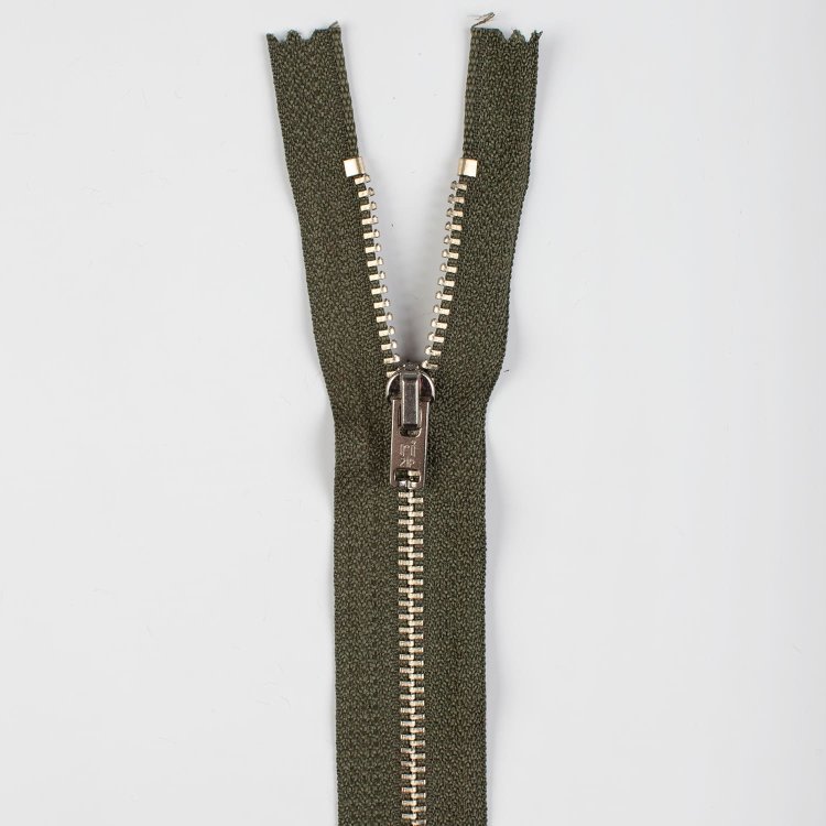 Молния металлическая, однозамковая, неразъёмная, 20 см, тип 4