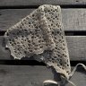 Ажурная косынка ручной работы    песчаник 