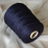 Пряжа Mulberry Seta - шёлк 100%    тёмно-синий близкий к черному 