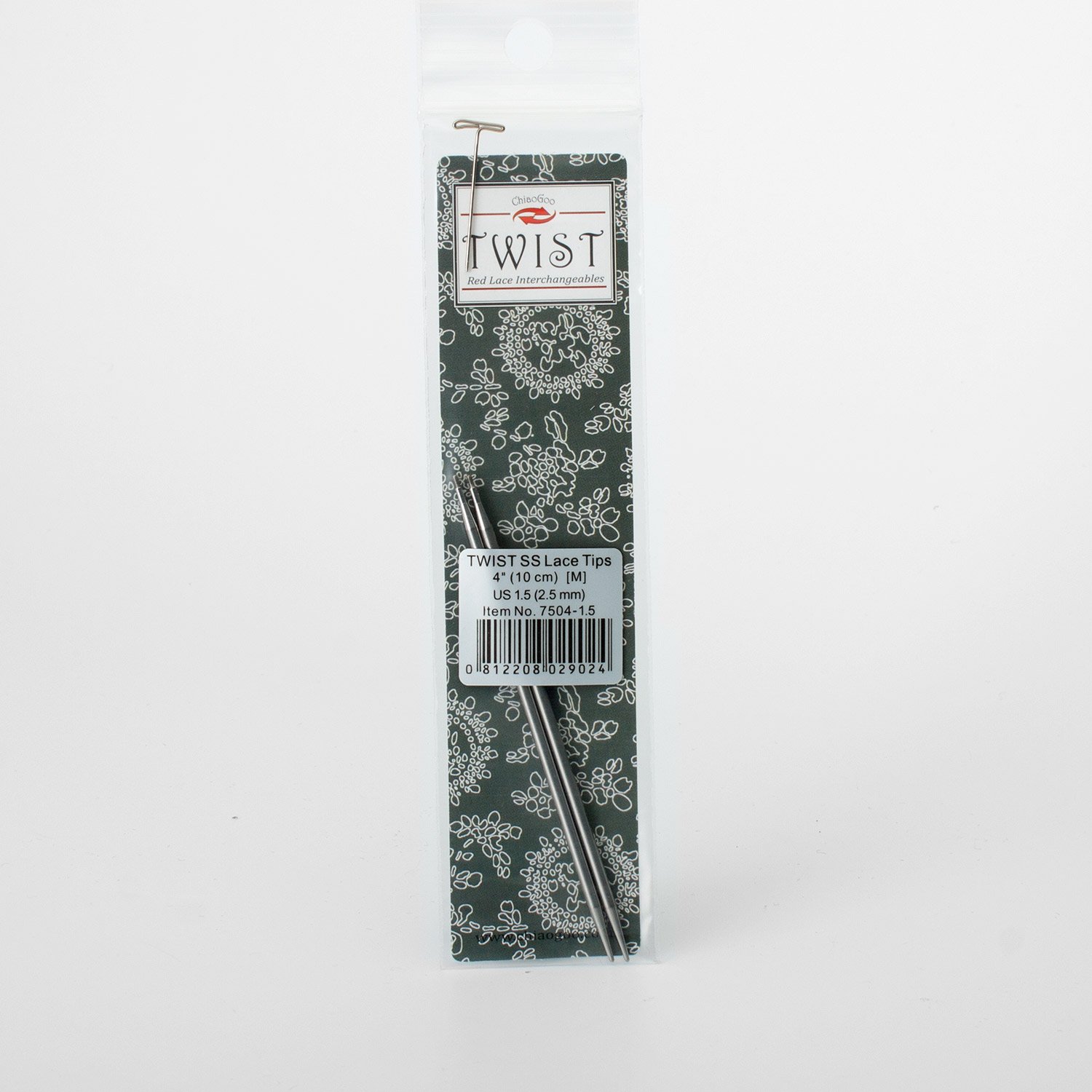 Съёмные металлические спицы Lace Tips 10 см / 2,5 мм Mini