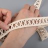Тесьма хлопковая 2.8 см    старое кружево  хлопок 100% 