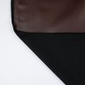 Ткань эко-кожа - полиуретановая кожа на трикотажной основе, Max Mara тёмно-коричневый со сливовым оттенком Ткань эко-кожа - полиуретановая кожа на трикотажной основе, Max Mara тёмно-коричневый со сливовым оттенком