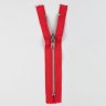 Молния металлическая, однозамковая, неразъёмная, 17 см, тип 4    красный 