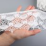 Тесьма хлопковая 9.5 см    белый  вискоза 100% 