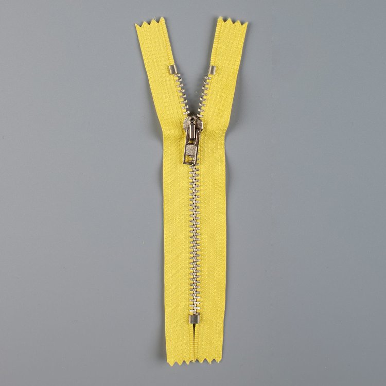 Молния металлическая, однозамковая, неразъёмная, 12 см, тип 4