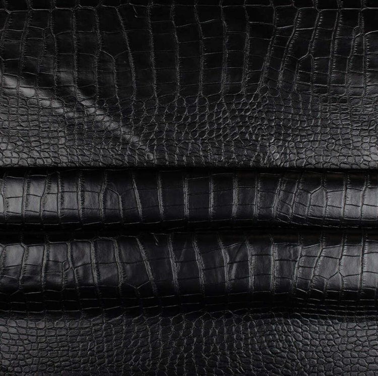 экокожа - полиуретановая кожа на замшевой основе, тиснение крокодил, Max Mara