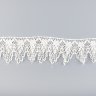 Тесьма хлопковая 6.5 см    белый молочный  вискоза 100% 