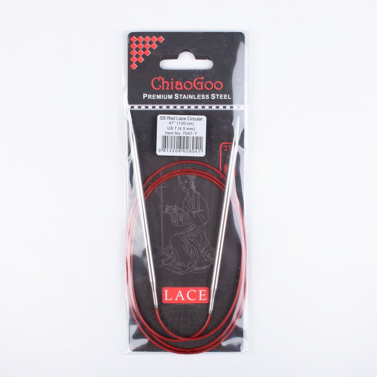 Спицы Круговые металлические спицы Lace 4.5 мм / 120 см ChiaoGoo   