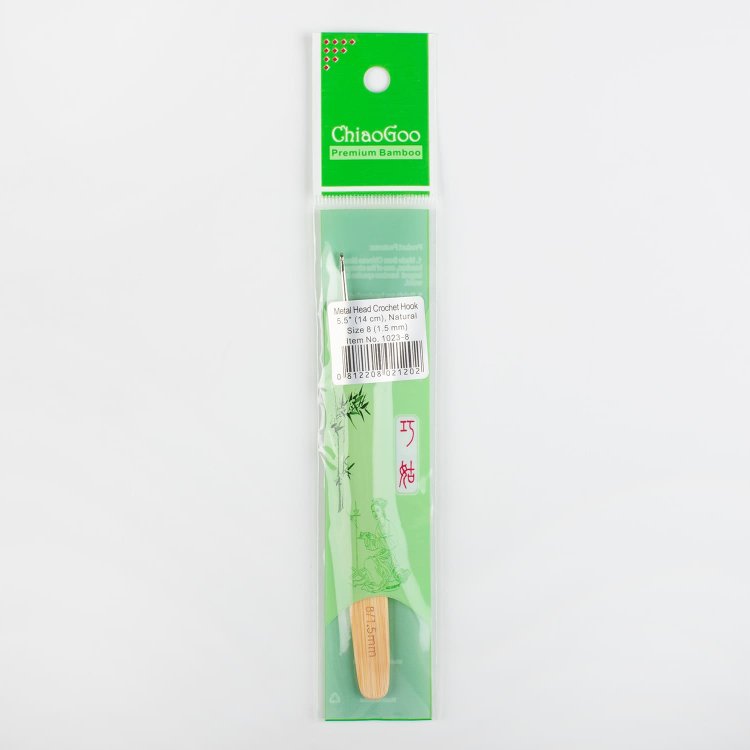 Металлический крючок 1,5 мм с бамбуковой ручкой