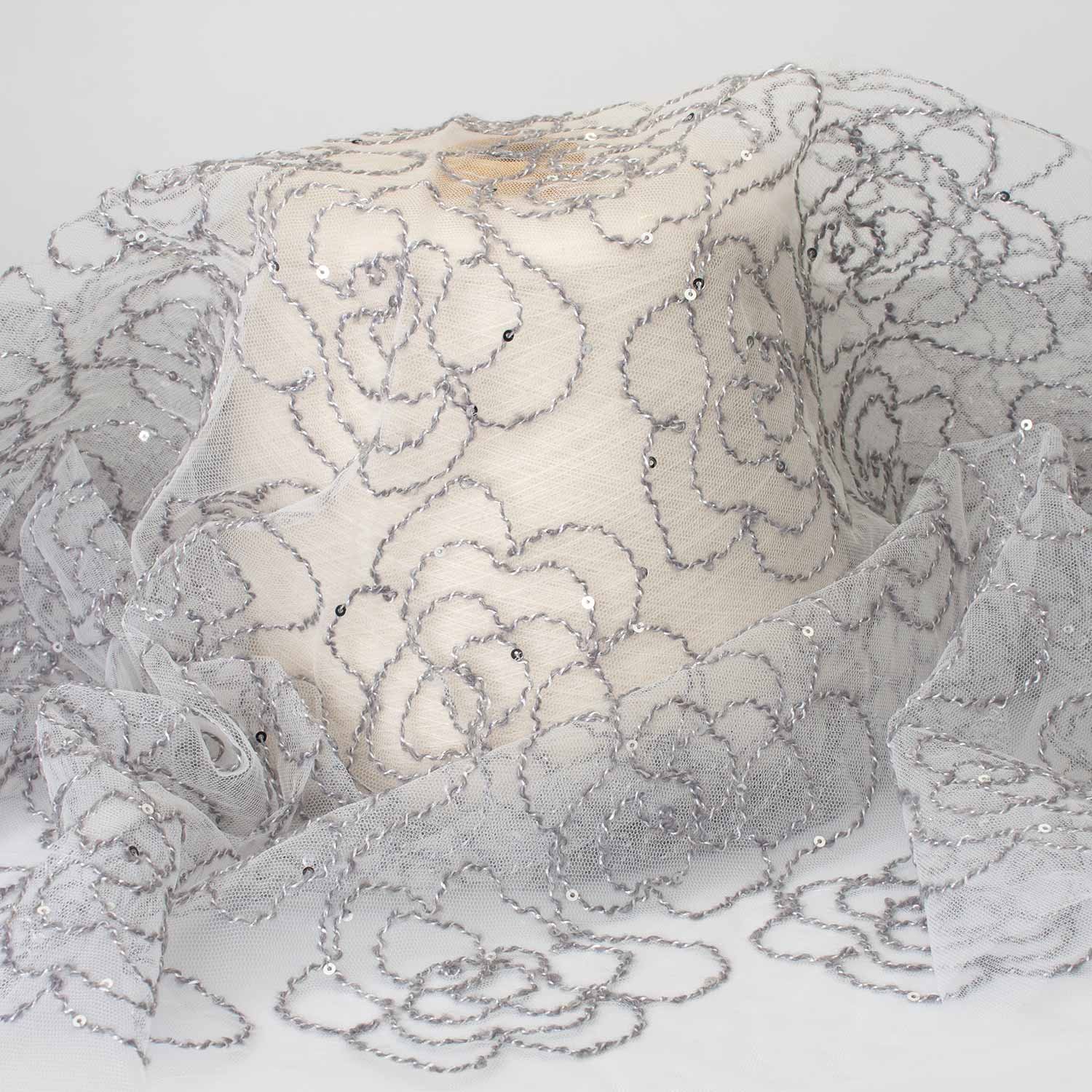 Monnalisa - вышивка на сетке 150 см